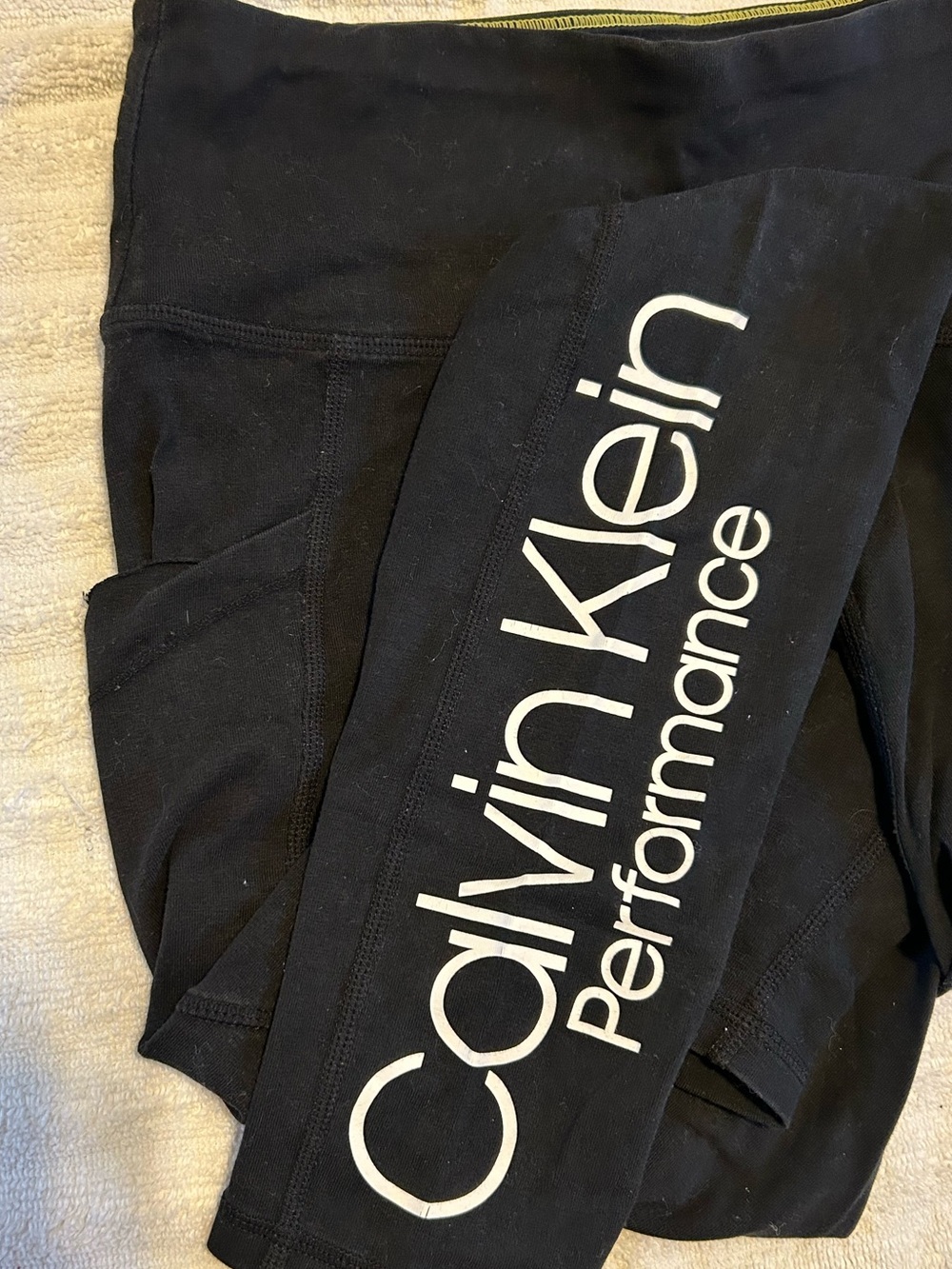 Calvin Klein Black Performance High-Waist Leggings